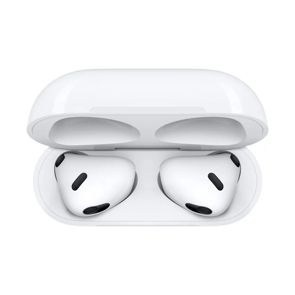 Apple AirPods 3 (3e Génération) avec boîtier de charge Lightning Ecouteurs sans fil True Wireless – vue 3, disponible à Dakar chez Compustore