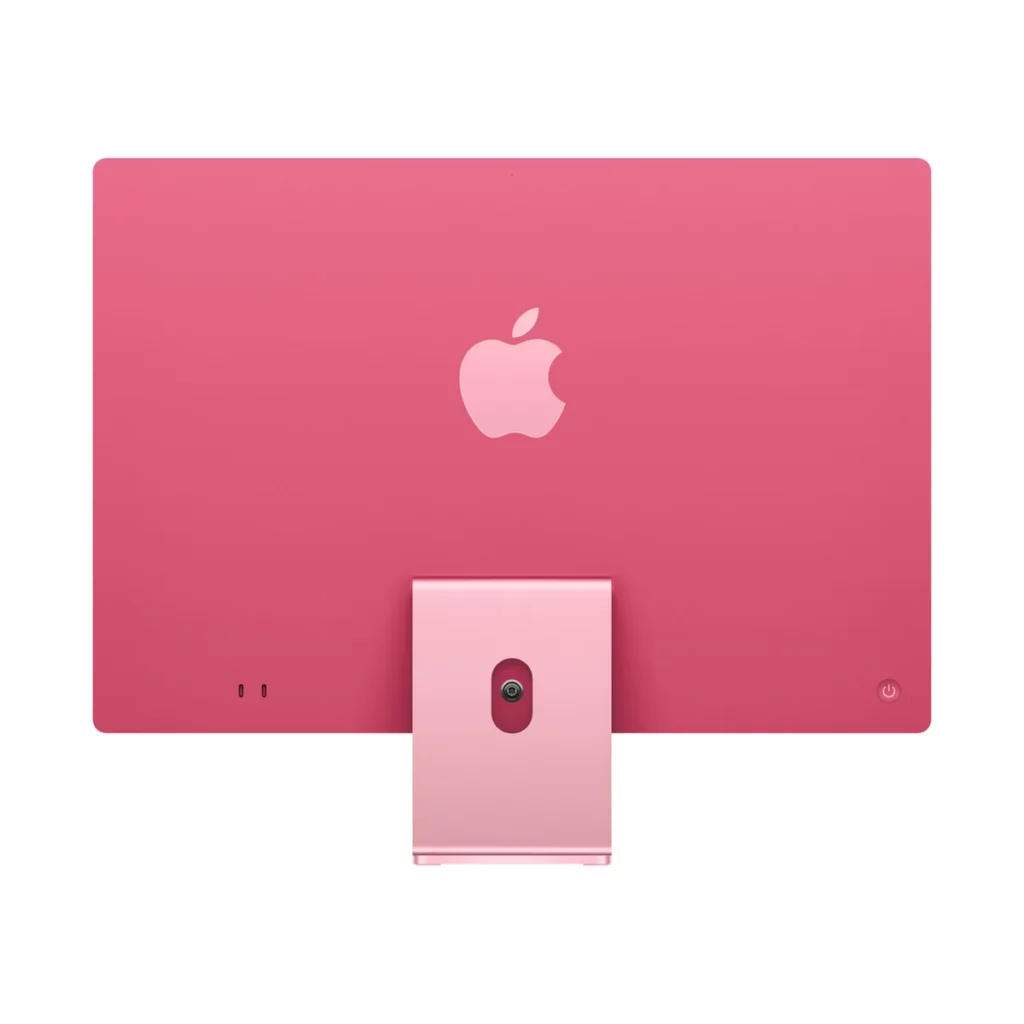 Apple iMac 24″ écran rétina 4,5K 256 Go SSD 8 Go RAM Puce M3 CPU 8 cœurs GPU 8 cœurs Rose – vue 1, disponible à Dakar chez Compustore