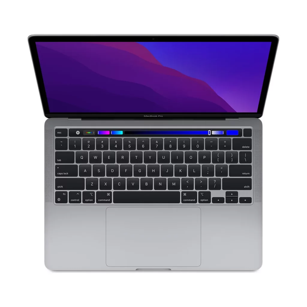 Apple MacBook Pro 13″ 2020 Touch Bar 256 Go SSD 8 Go RAM Puce M1 Couleur Gris sidéral