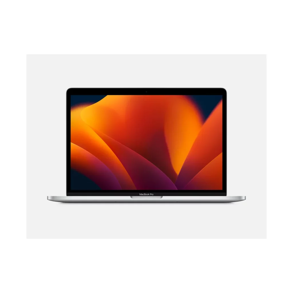 Apple MacBook Pro 13″ Puce M2 CPU 8 cœurs GPU 10 cœurs 256 Go SSD 8 Go RAM couleur Argent – vue 1, disponible à Dakar chez Compustore