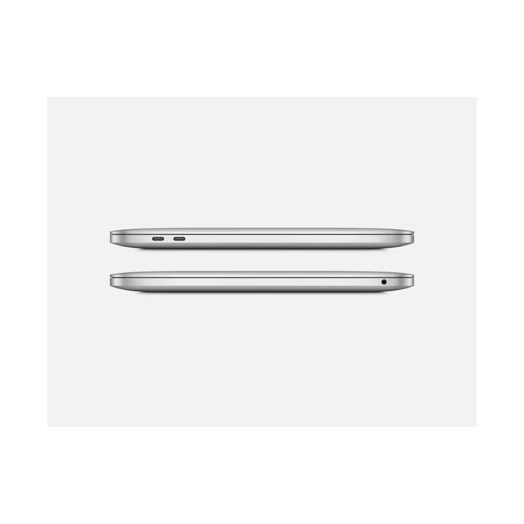 Apple MacBook Pro 13″ Puce M2 CPU 8 cœurs GPU 10 cœurs 256 Go SSD 8 Go RAM couleur Argent – vue 3, disponible à Dakar chez Compustore
