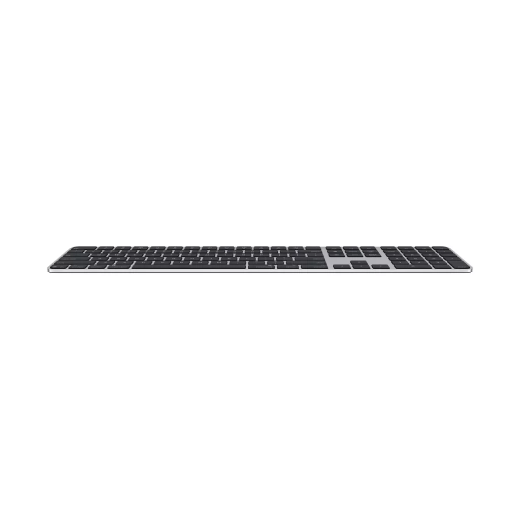 Apple Magic Keyboard avec Touch ID et pavé numérique – Touches noires (USB-C) – vue 1, disponible à Dakar chez Compustore