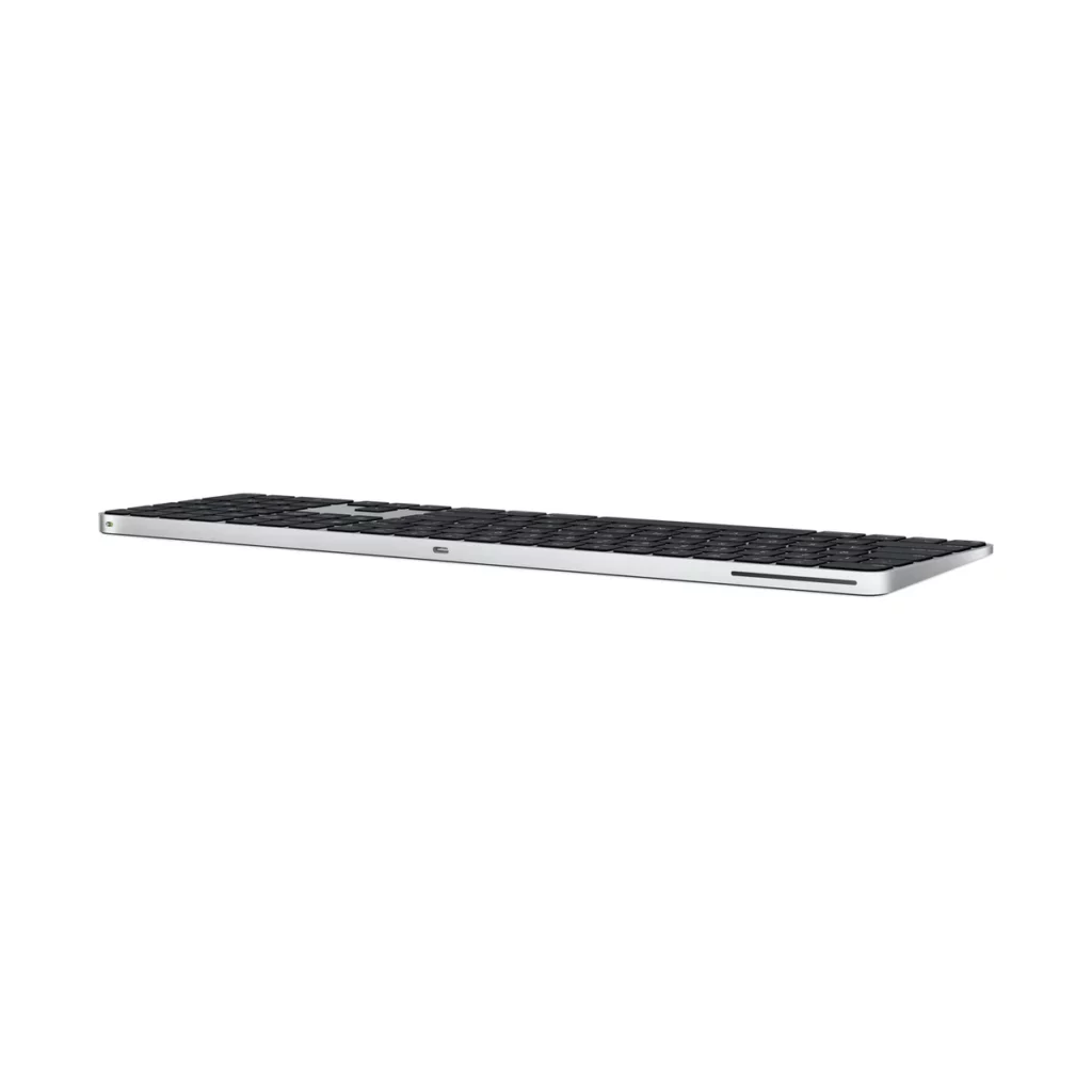 Apple Magic Keyboard avec Touch ID et pavé numérique – Touches noires (USB-C) – vue 2, disponible à Dakar chez Compustore