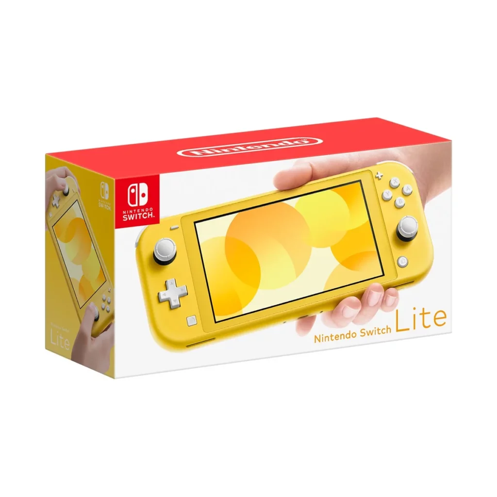 Console de Jeu portable Nintendo Switch Lite Couleur Jaune – vue 3, disponible à Dakar chez Compustore