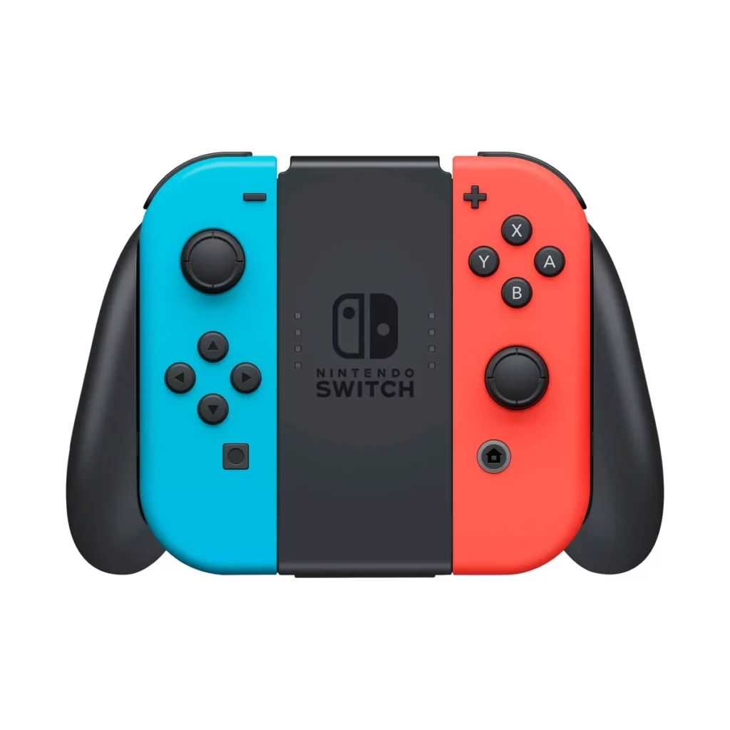 Console Nintendo Switch avec paire de Joy-Con sans fil Rouge et Bleu Neon V3 – vue 3, disponible à Dakar chez Compustore