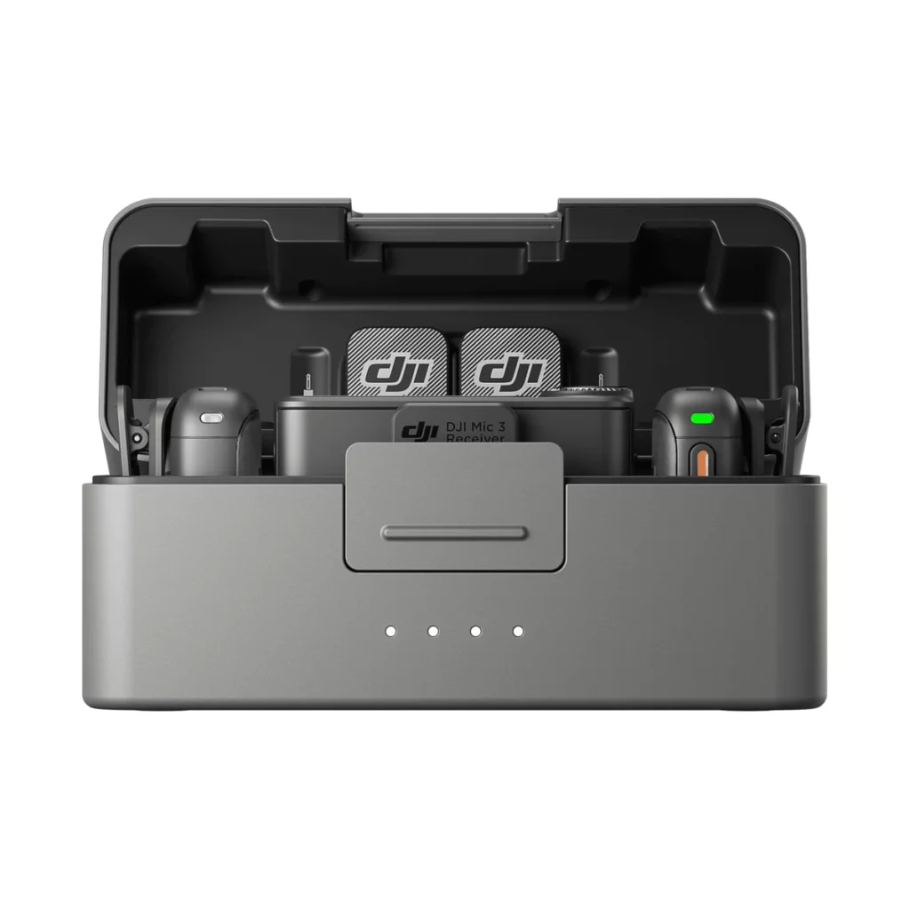 DJI Mic 3 (2 émetteurs + 1 récepteur + boîtier de recharge)