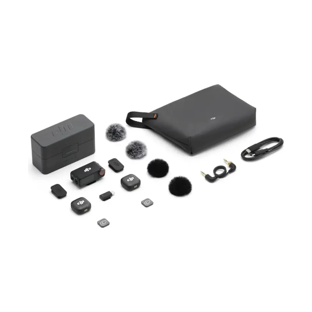 DJI Mic 3 (2 émetteurs + 1 récepteur + boîtier de recharge) — vue 4, micro sans fil DJI à Dakar