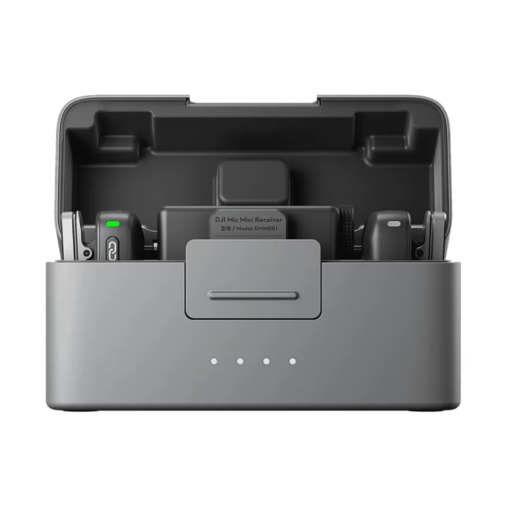 DJI Mic Mini (2 émetteurs + 1 récepteur + boîtier de recharge) — vue 2, micro sans fil DJI à Dakar