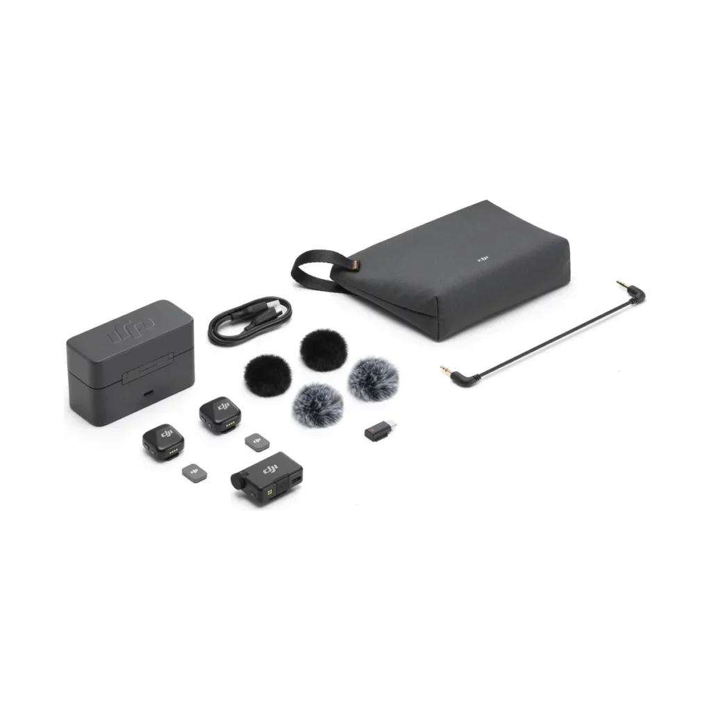 DJI Mic Mini (2 émetteurs + 1 récepteur + boîtier de recharge) — vue 5, micro sans fil DJI à Dakar
