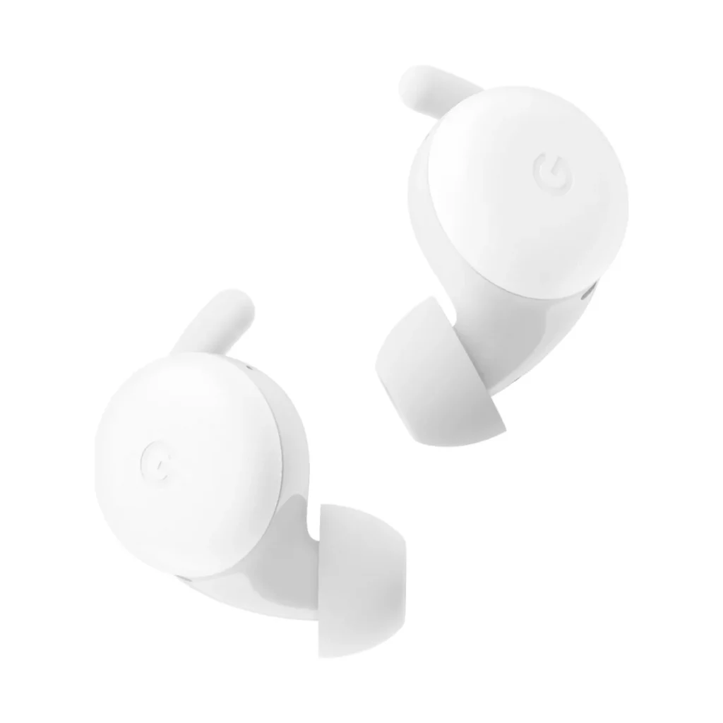 Ecouteurs sans fil Google Pixel Buds A-Serie à reduction de bruit passive Blanc et Bleu – vue 1, disponible à Dakar chez Compustore