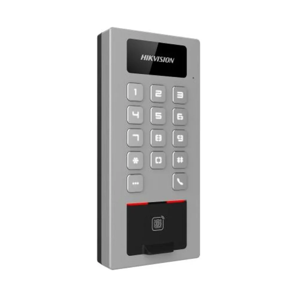 Hikvision DS-K1T502DBFWX, Terminal de contrôle d’accès, controleur d’Acess et interphone – vue 1, disponible à Dakar chez Compustore