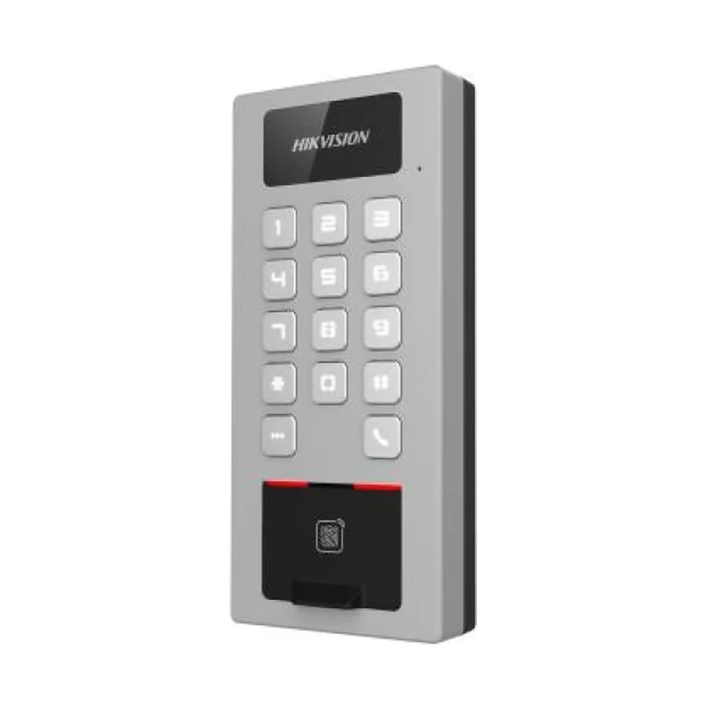 Hikvision DS-K1T502DBFWX, Terminal de contrôle d’accès, controleur d’Acess et interphone – vue 2, disponible à Dakar chez Compustore