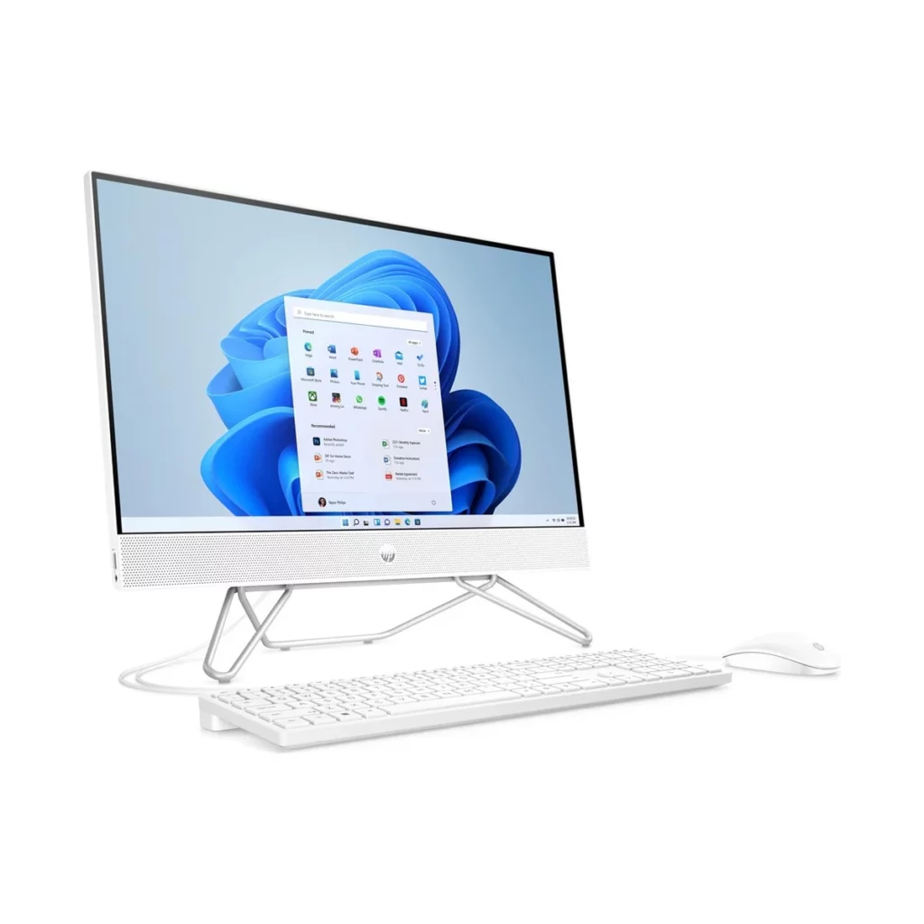 HP All-in-One Desktop PC intel core i5 12th, 8go ddr4, 256go ssd + 1To HDD, 23.8″FHD – vue 1, disponible à Dakar chez Compustore