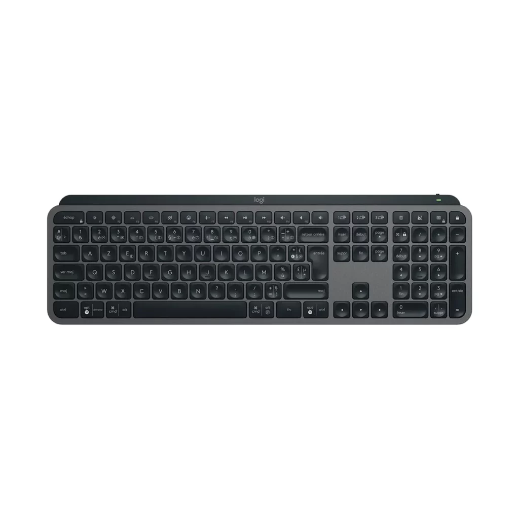 Logitech MX Keys S – Clavier sans fil rétroéclairé (AZERTY) – vue 1, disponible à Dakar chez Compustore