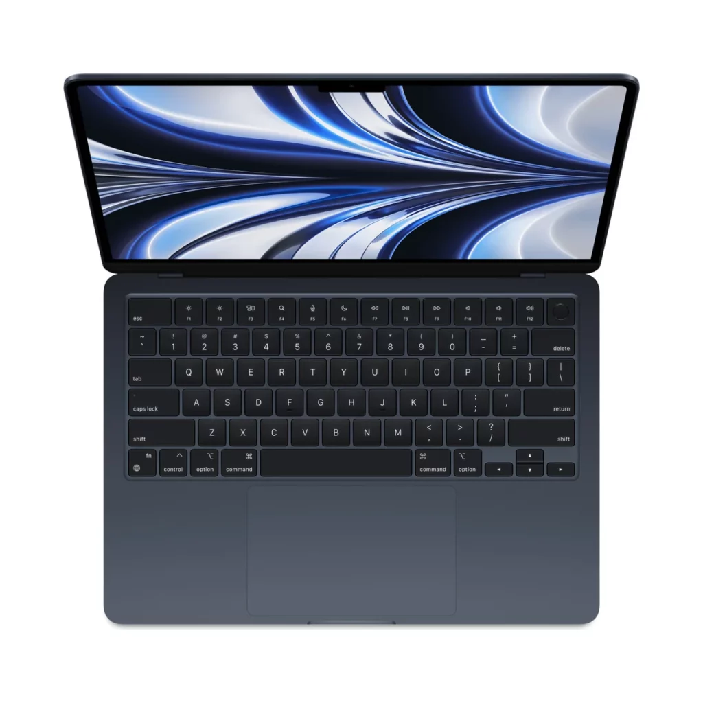 MacBook Air 13″ Puce Apple M2, 8go ddr4, 256go ssd, Minuit – vue 1, disponible à Dakar chez Compustore