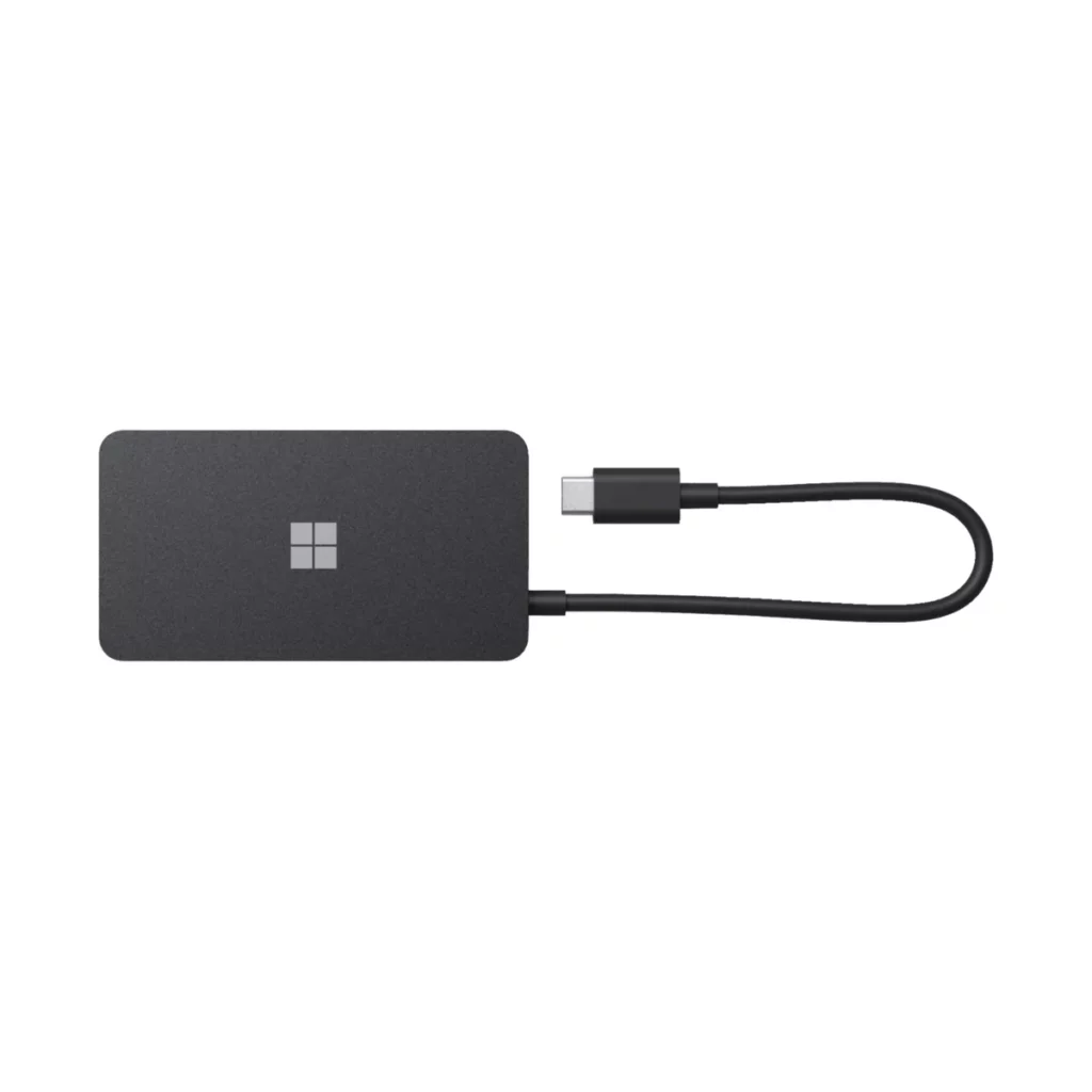 Microsoft USB-C Travel Hub – Station d’accueil Multiports – USB-C – VGA, HDMI – 1GbE – vue 1, disponible à Dakar chez Compustore