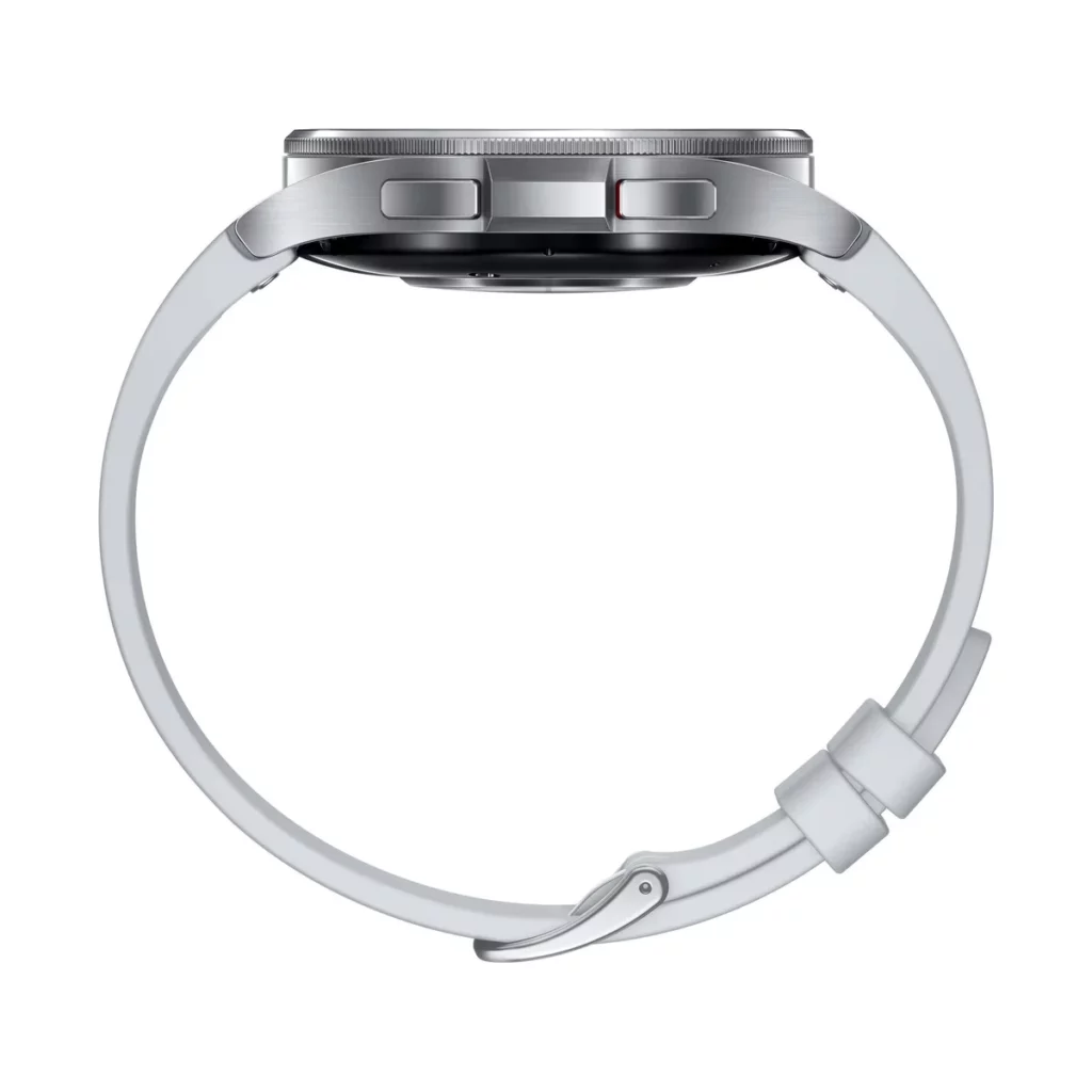 Montre connectée Samsung Galaxy Watch 6 Classic 47 mm Bluetooth de couleur Argent – vue 3, disponible à Dakar chez Compustore