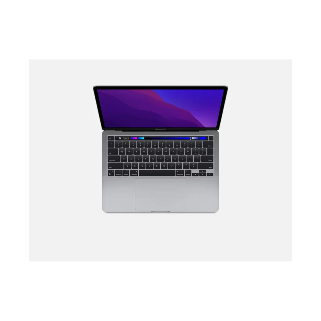 PC Portable Apple MacBook Pro 13″ Touch Bar 256 Go SSD 8 Go RAM Puce M1 Gris sidéral 2020 Occasion – vue 2, disponible à Dakar chez Compustore