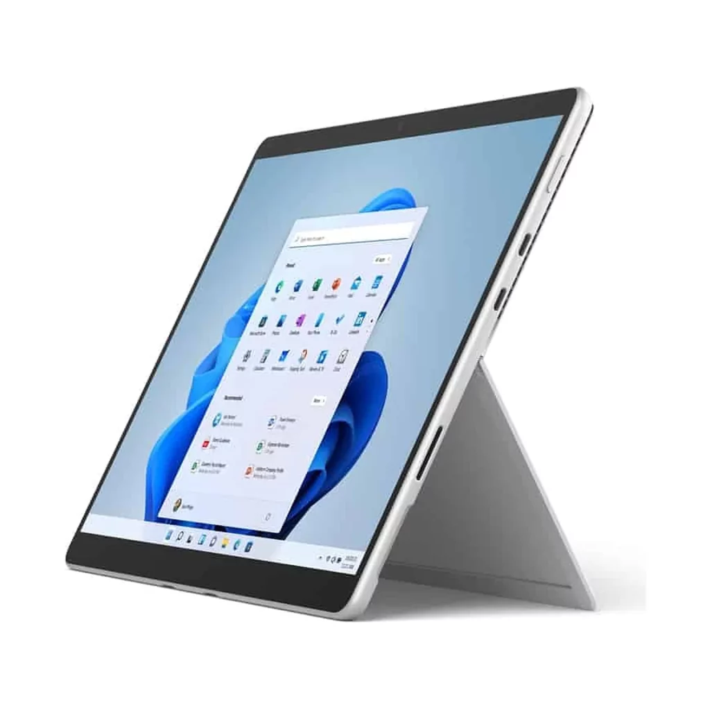 PC Portable Microsoft Surface Pro 8 13″ Ecran tactile Intel Core i5 8 Go RAM 256 Go SSD Platine – vue 1, disponible à Dakar chez Compustore