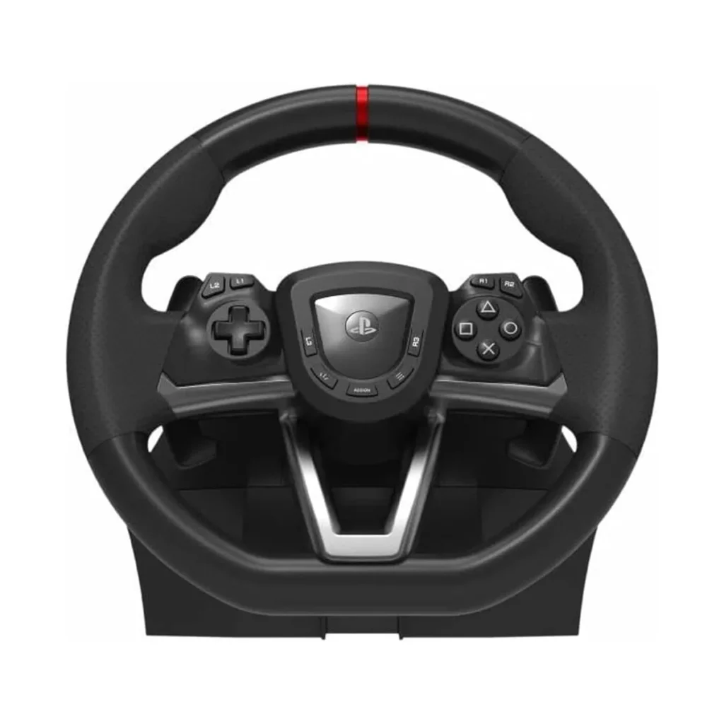 Volant de course Hori Apex Noir pour PS5 et PC – vue 2, disponible à Dakar chez Compustore