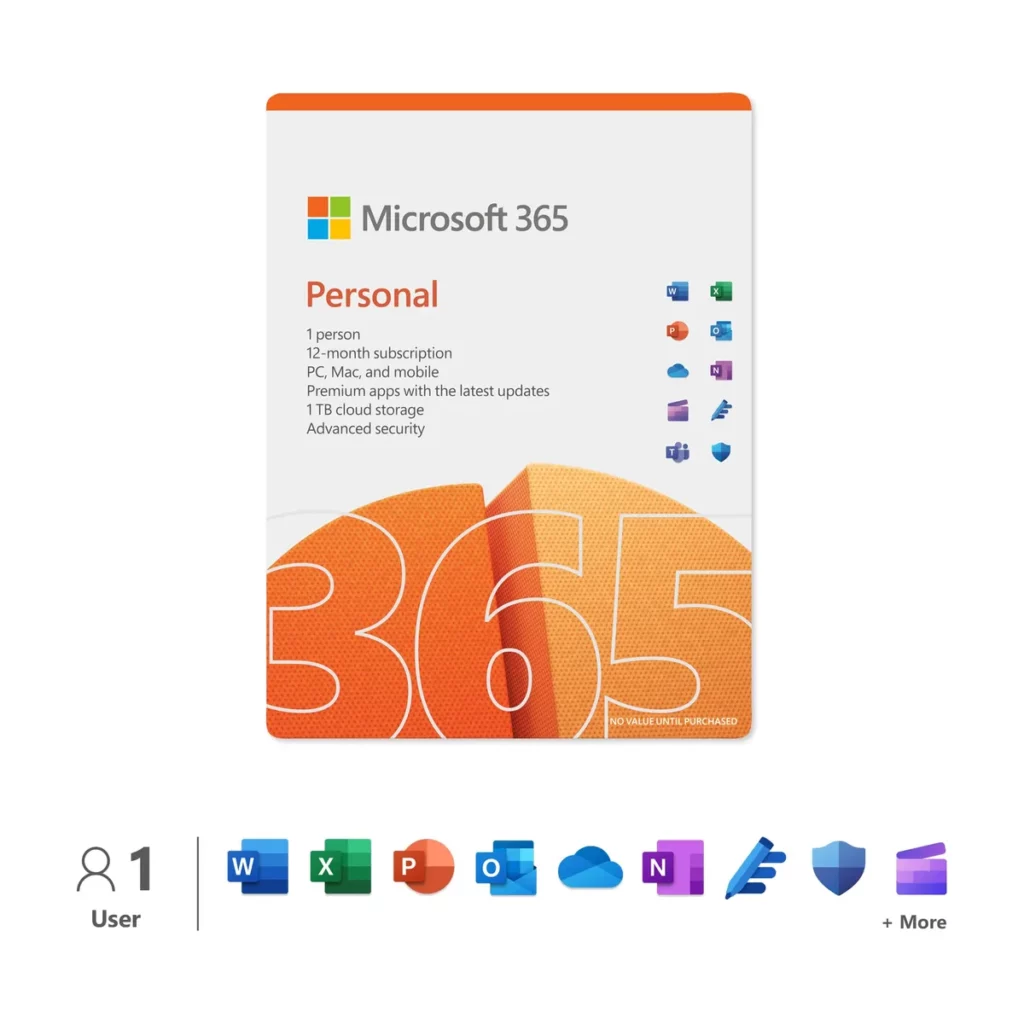 Microsoft 365 Personnel – 1 an